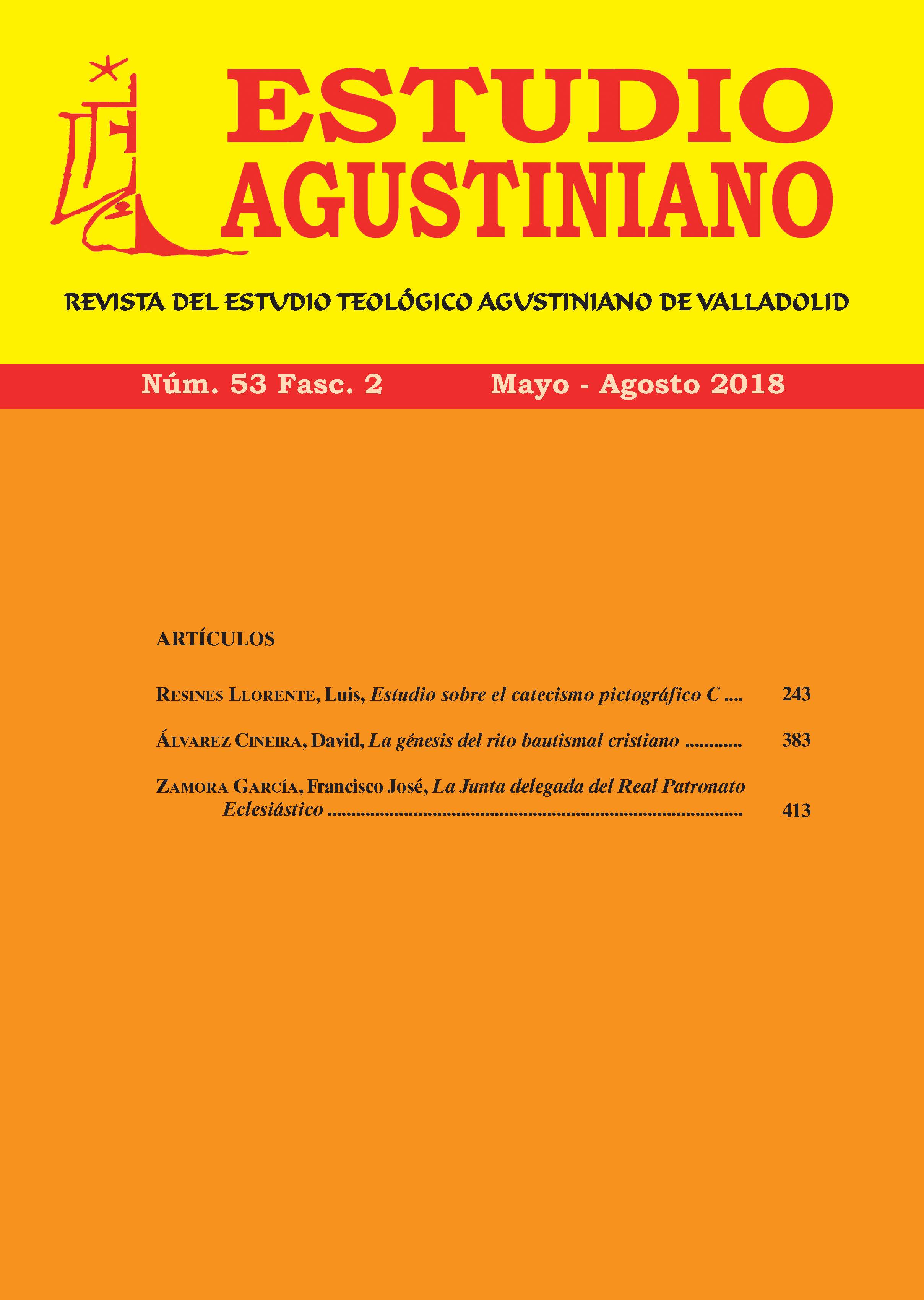 					Ver Vol. 53 Núm. 2 (2018): Estudio Agustiniano
				