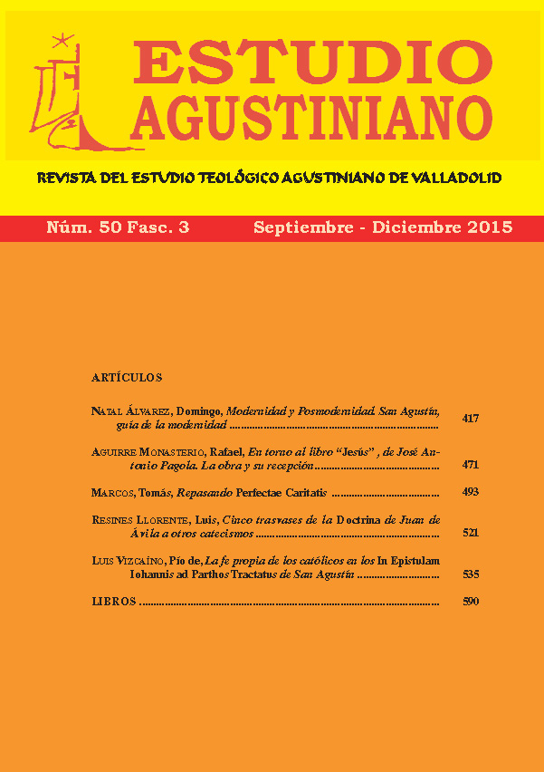 					Ver Vol. 50 Núm. 3 (2015): Estudio Agustiniano
				