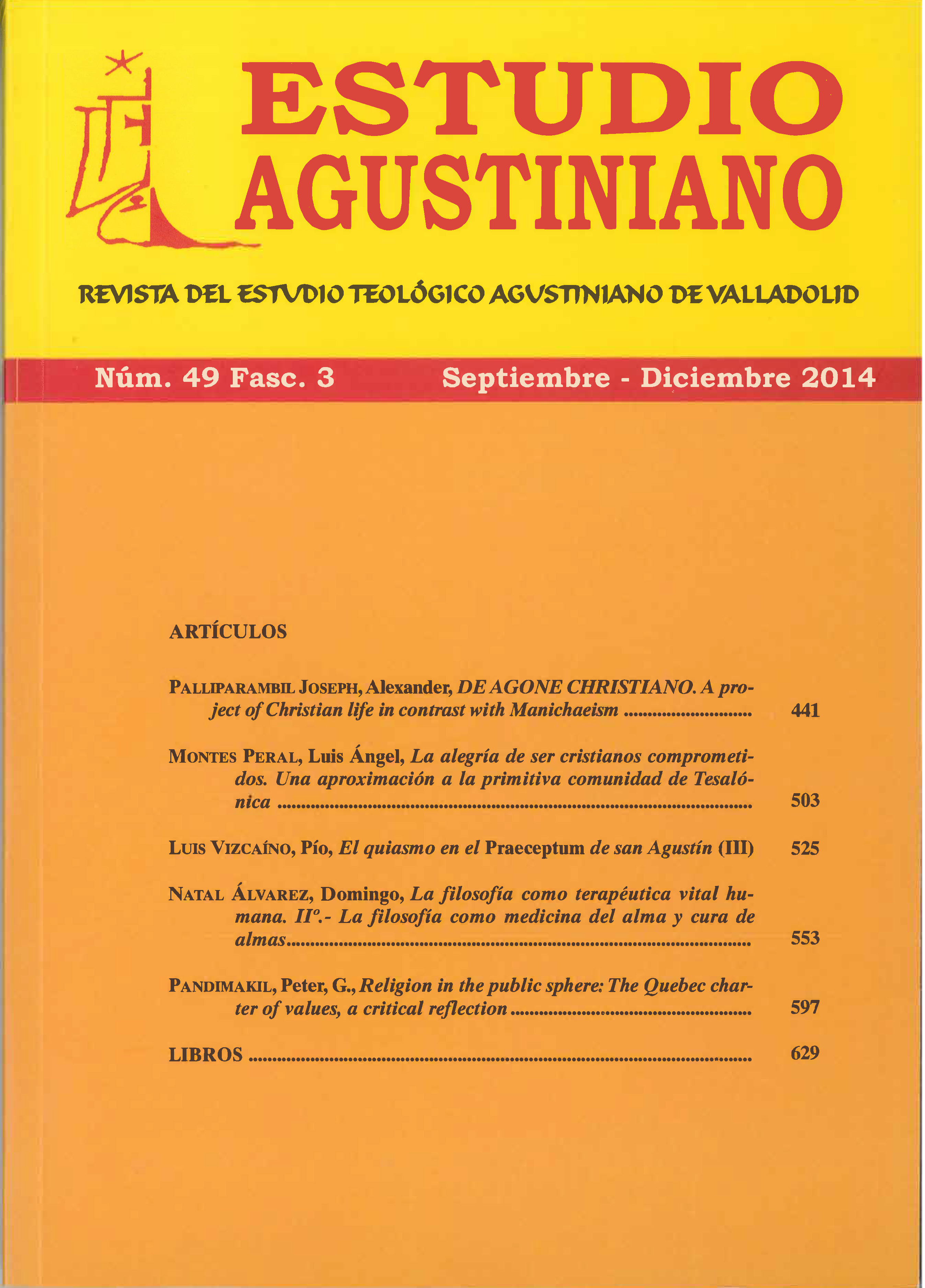 					Ver Vol. 49 Núm. 3 (2014): Estudio Agustiniano
				