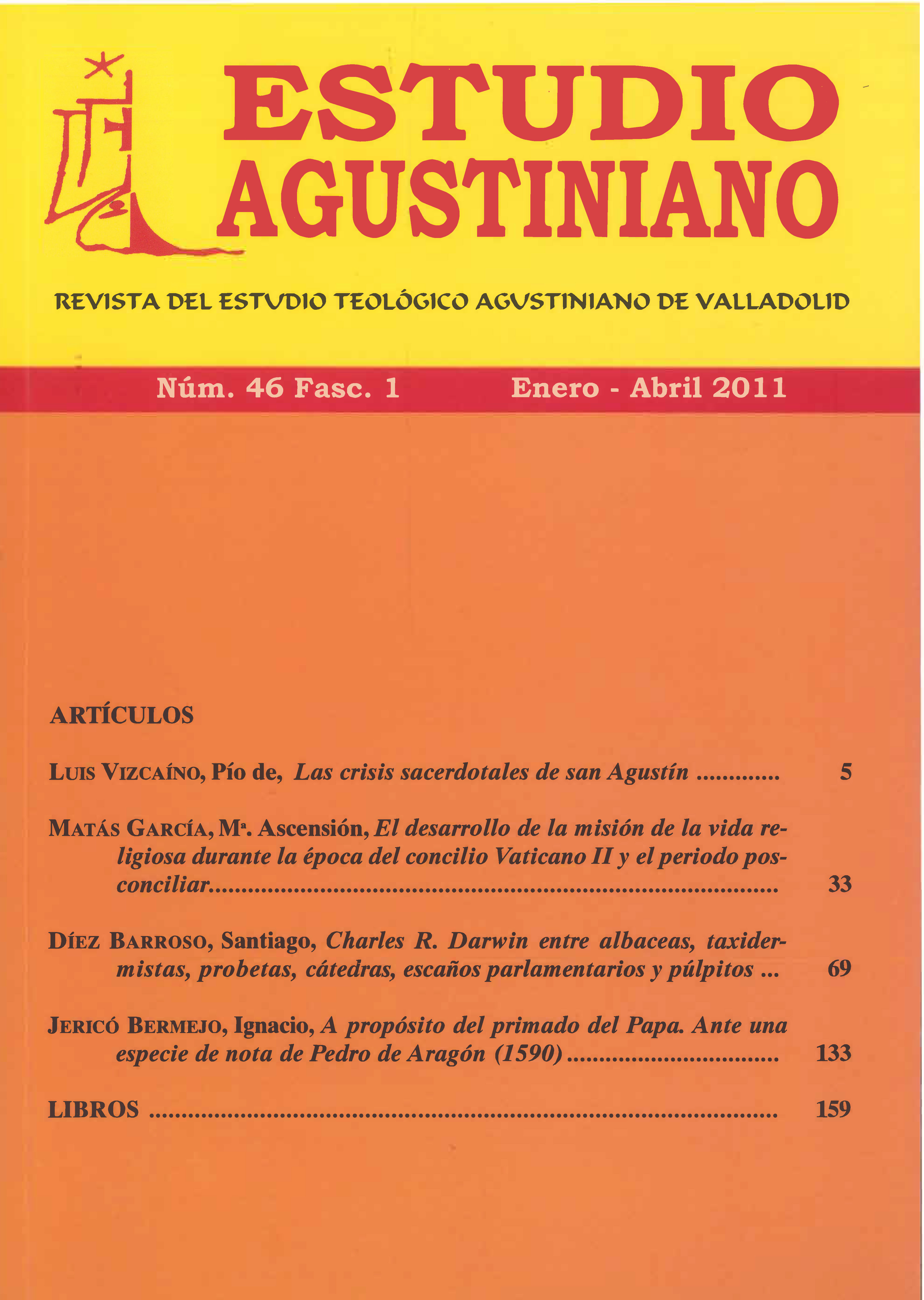 					Ver Vol. 46 Núm. 1 (2011): Estudio Agustiniano
				