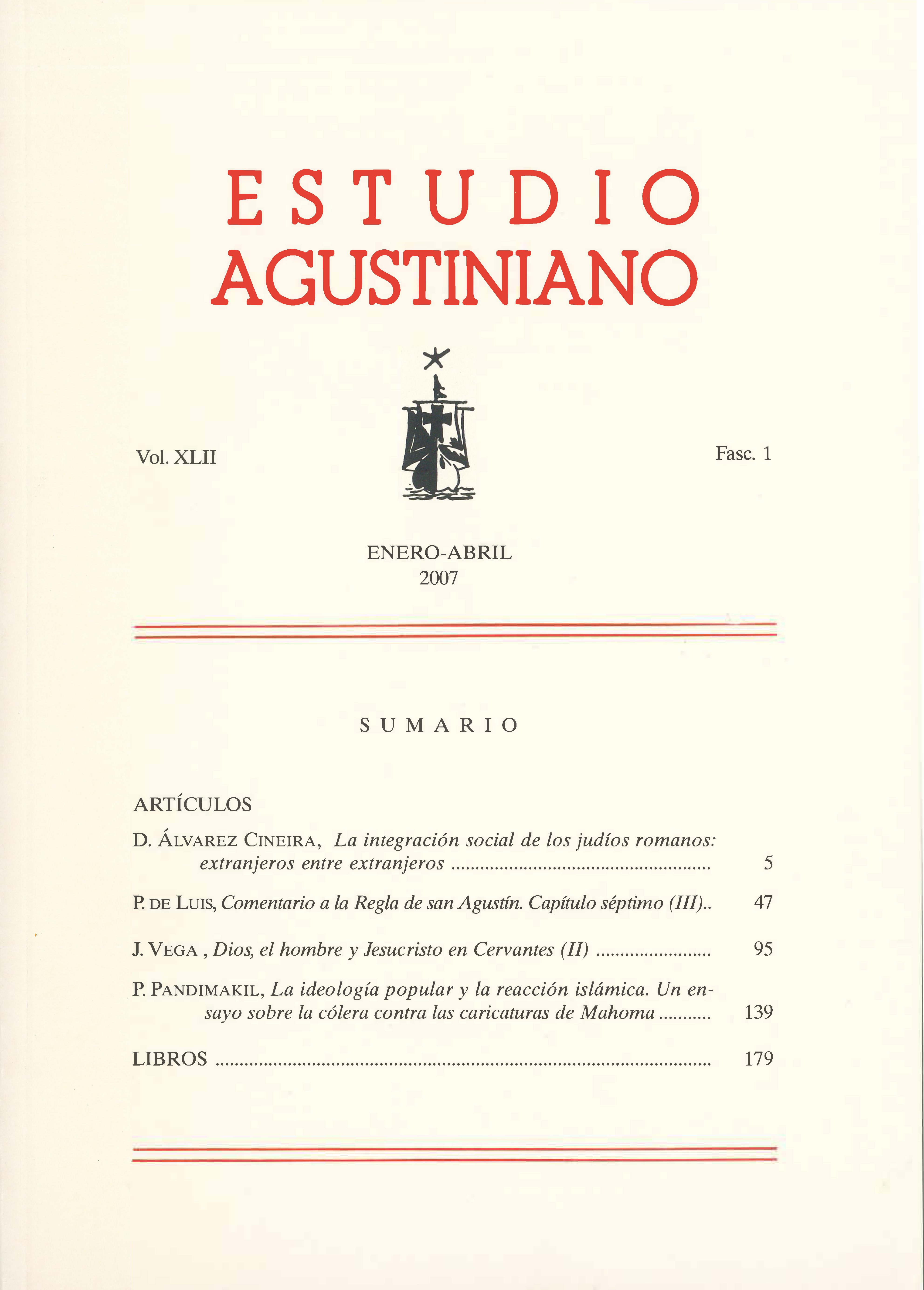					Ver Vol. 42 Núm. 1 (2007): Estudio Agustiniano
				
