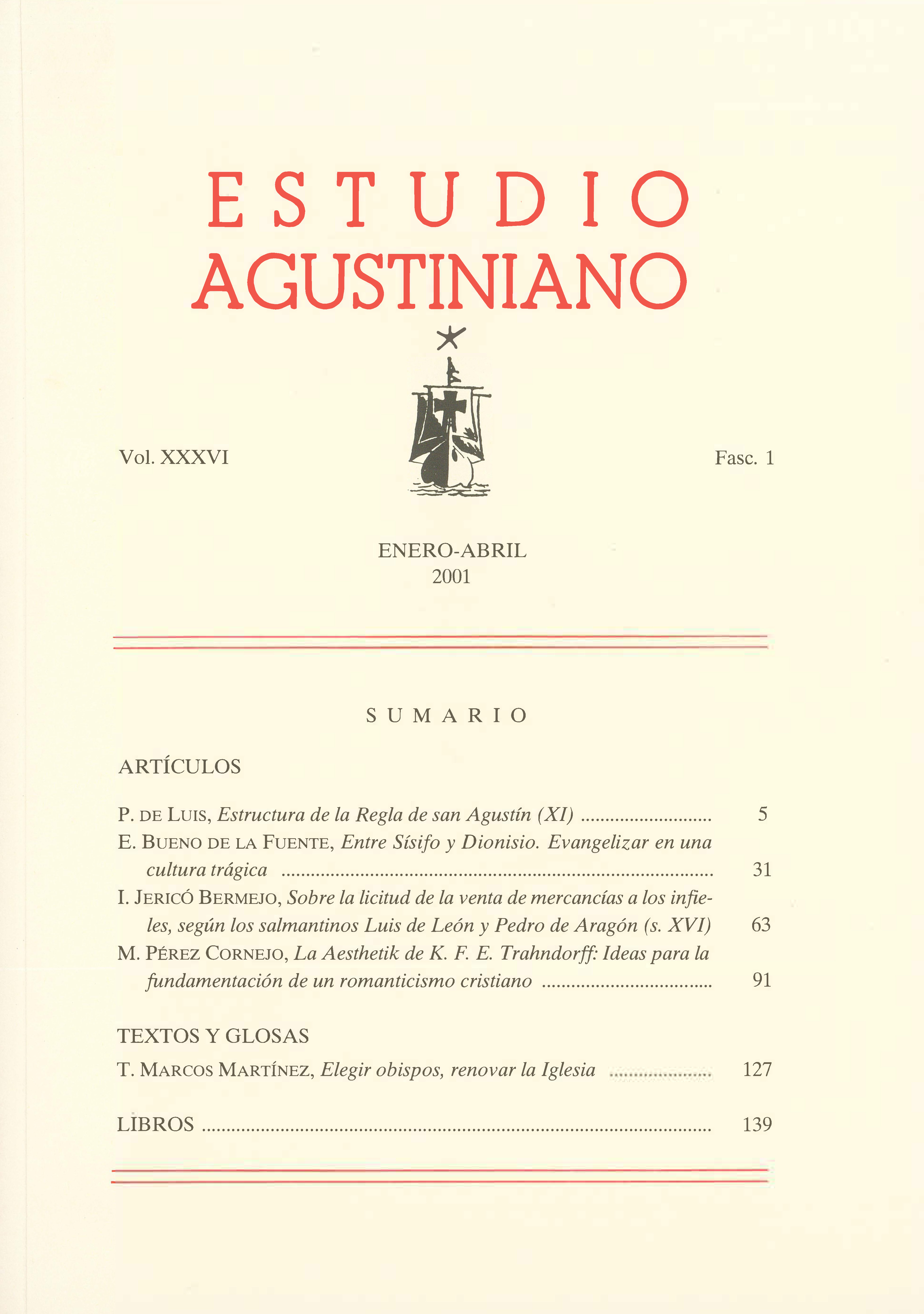 					Ver Vol. 36 Núm. 1 (2001): Estudio Agustiniano
				
