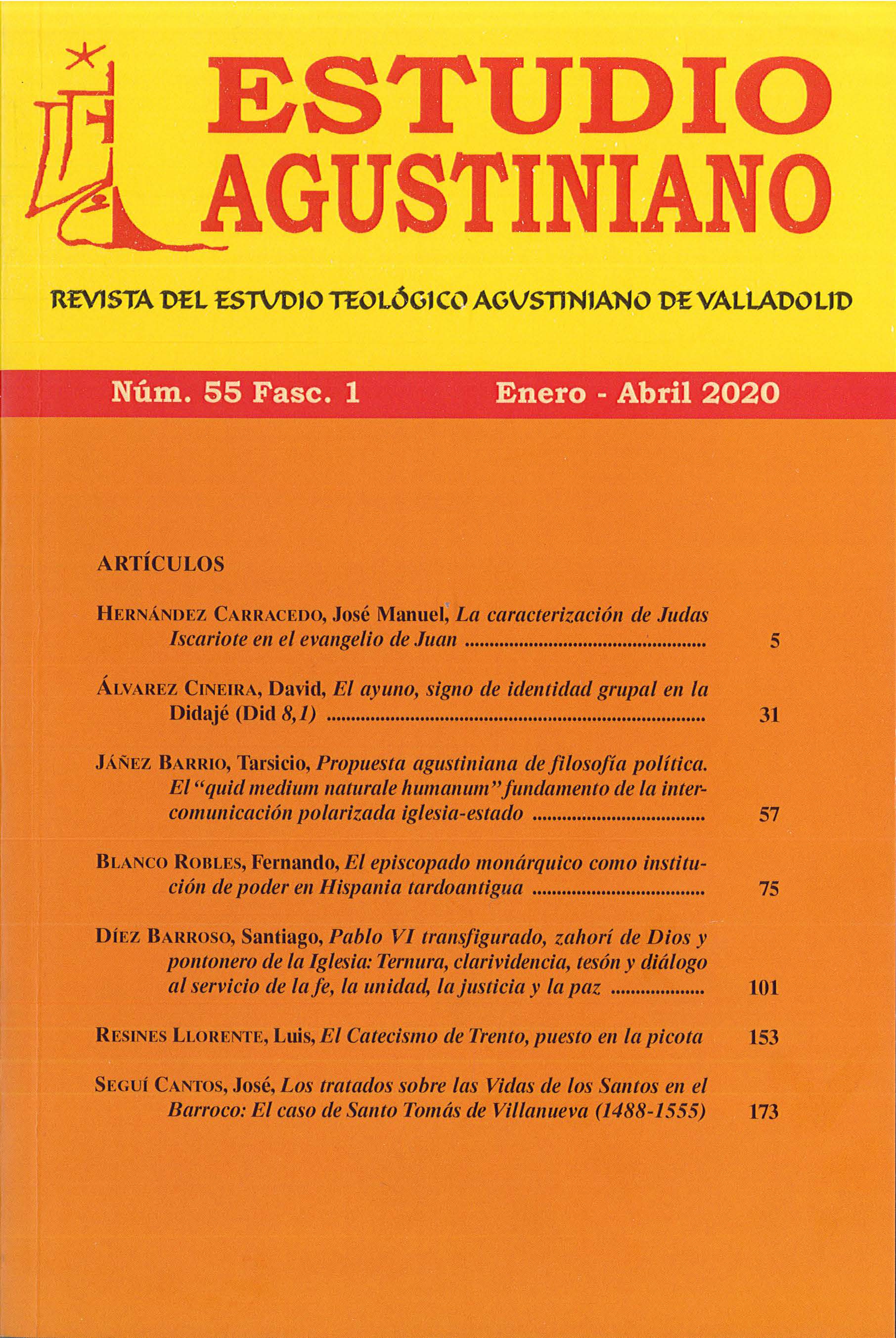 					Ver Vol. 55 Núm. 1 (2020): Estudio Agustiniano
				