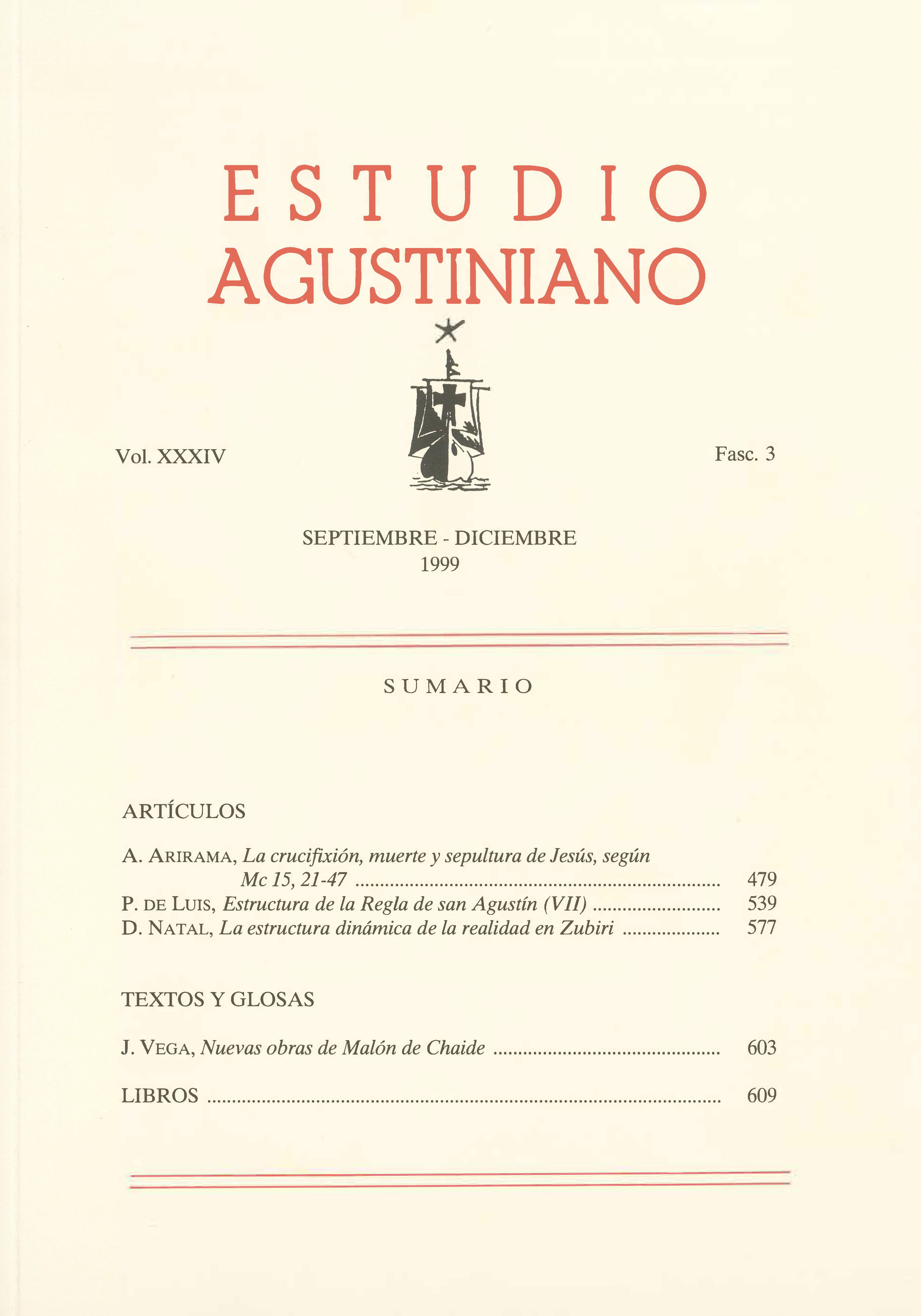 					Ver Vol. 34 Núm. 3 (1999): Estudio Agustiniano
				