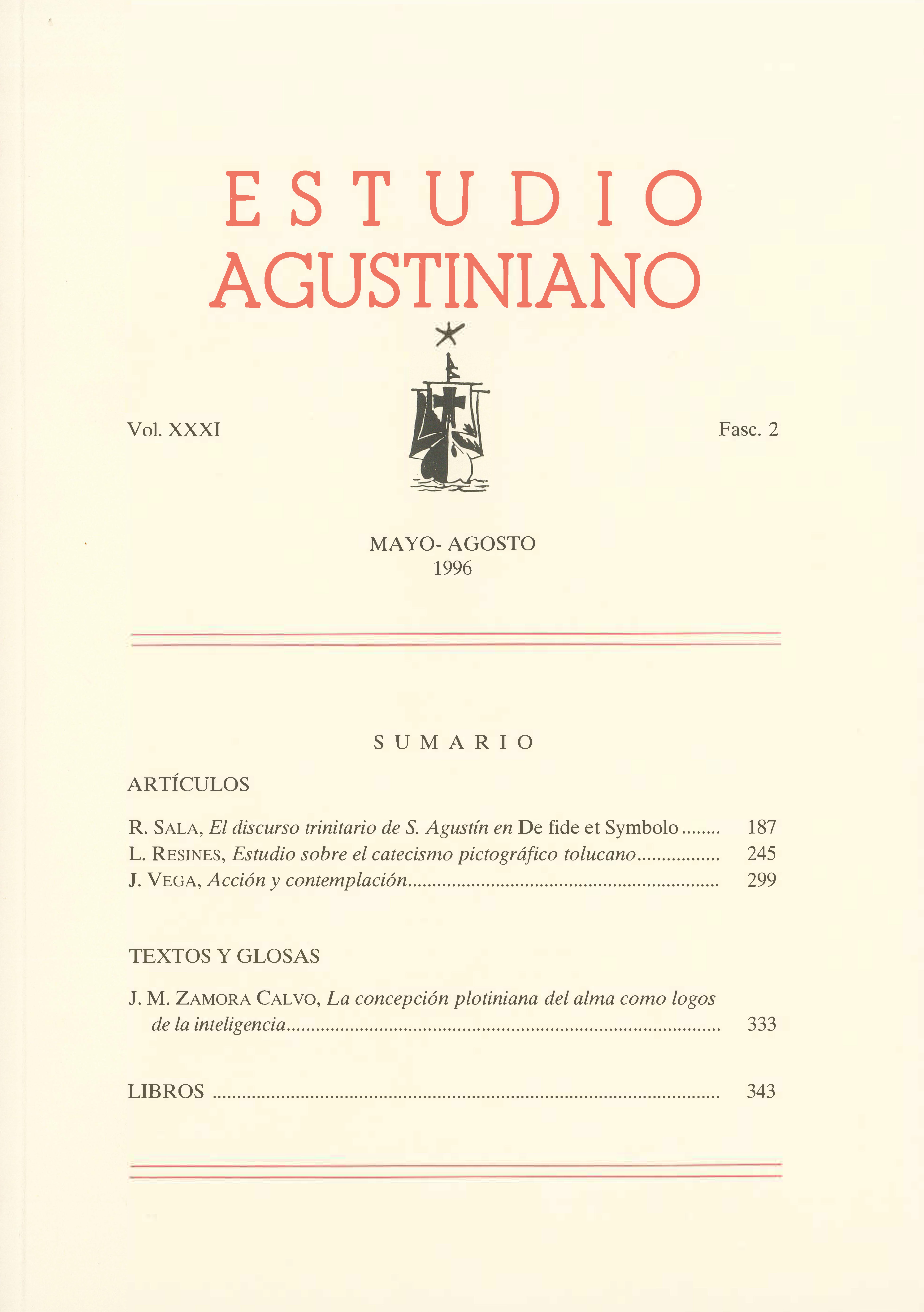 					Ver Vol. 31 Núm. 2 (1996): Estudio Agustiniano
				