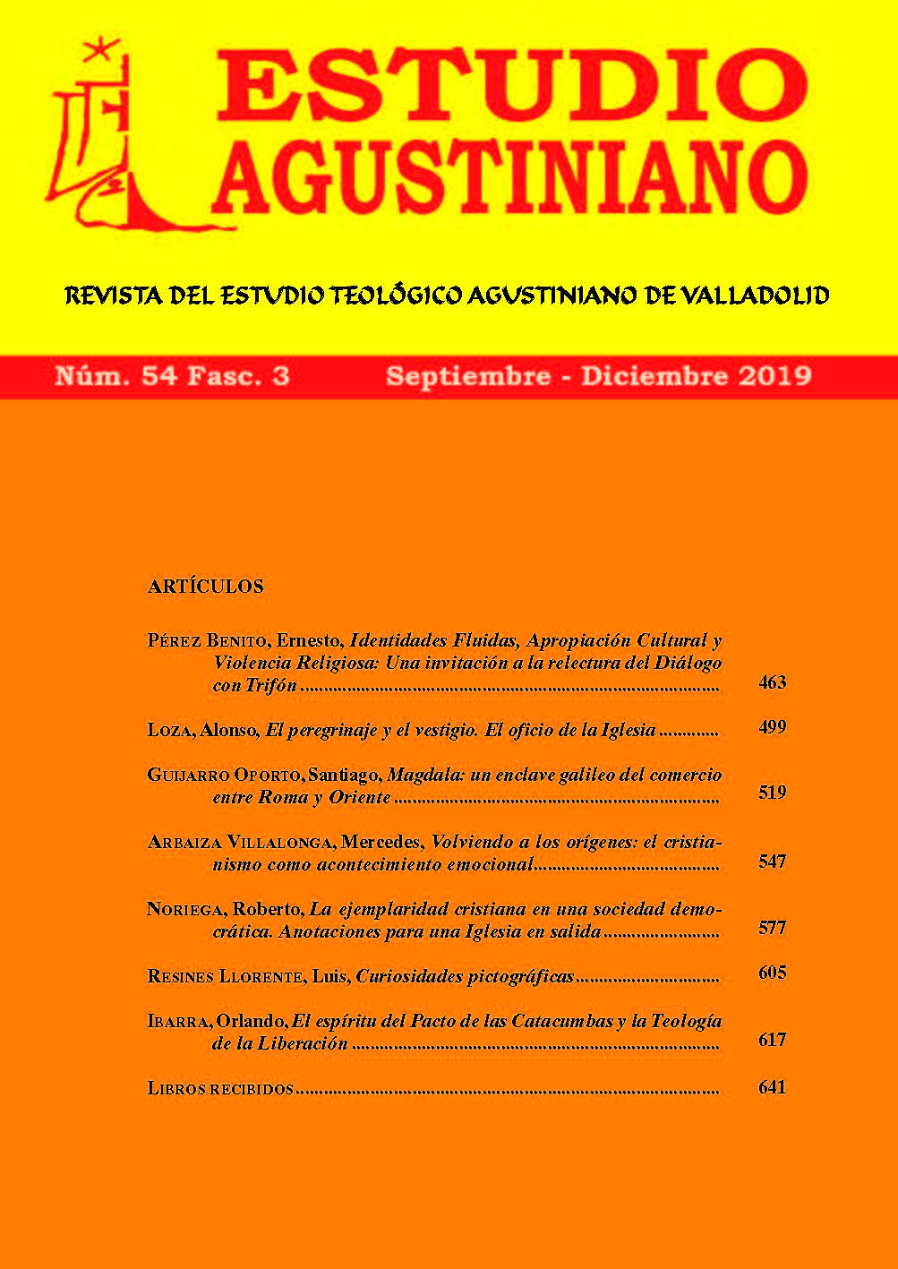					Ver Vol. 54 Núm. 3 (2019): Estudio Agustiniano
				