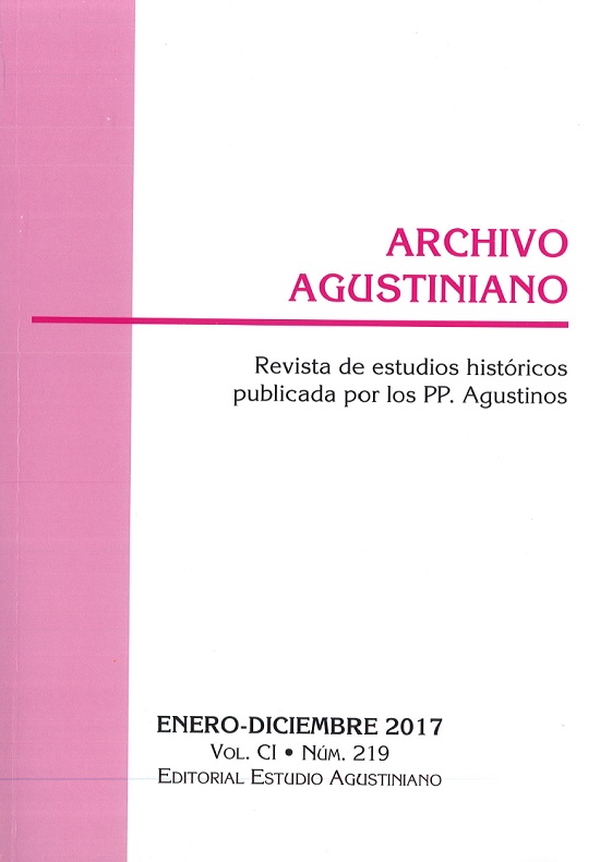 Archivo Agustiniano 2017
