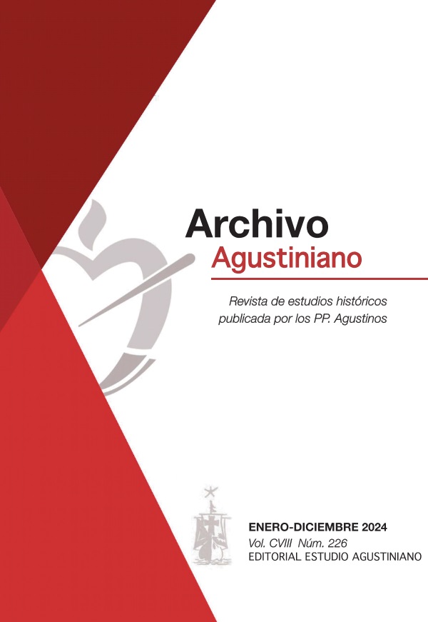 					Ver Vol. 108 Núm. 226 (2024): Archivo Agustiniano
				